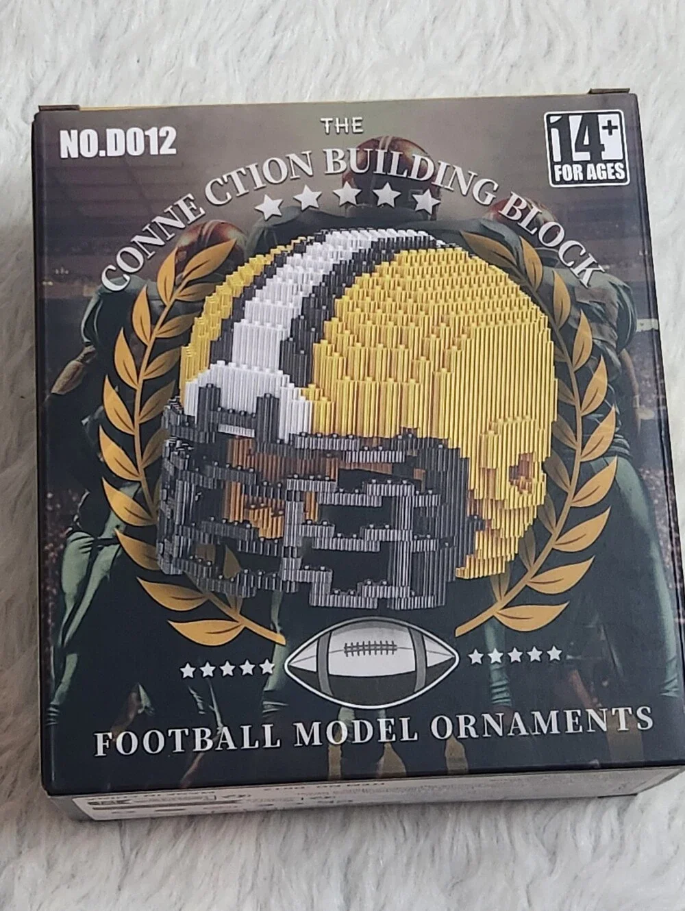 CONNECTION BUILDING BLOCK Football Model Ornament